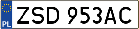 Trailer License Plate